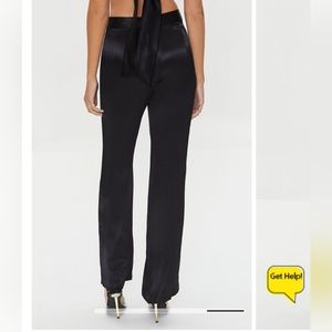 Satin Wide Leg Pants Large NWT